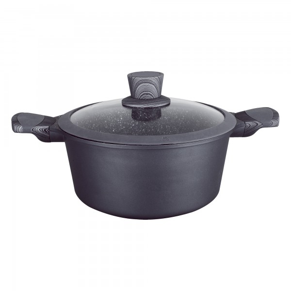 Cacerola de aluminio fundido premium alta piedra 20